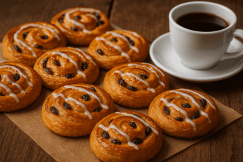 Rosinen-Kaffeebrötchen""