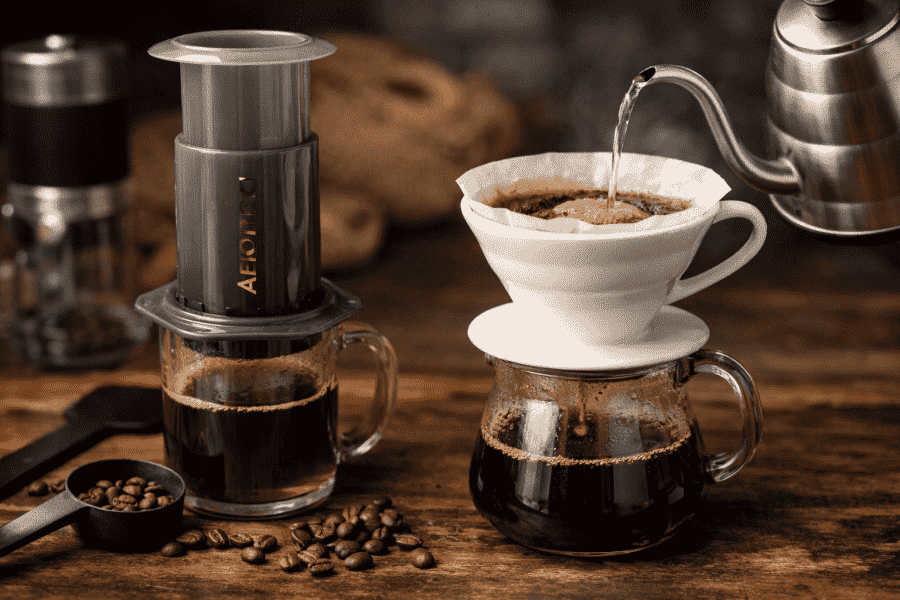 Was ist der Unterschied zwischen AeroPress und V60?