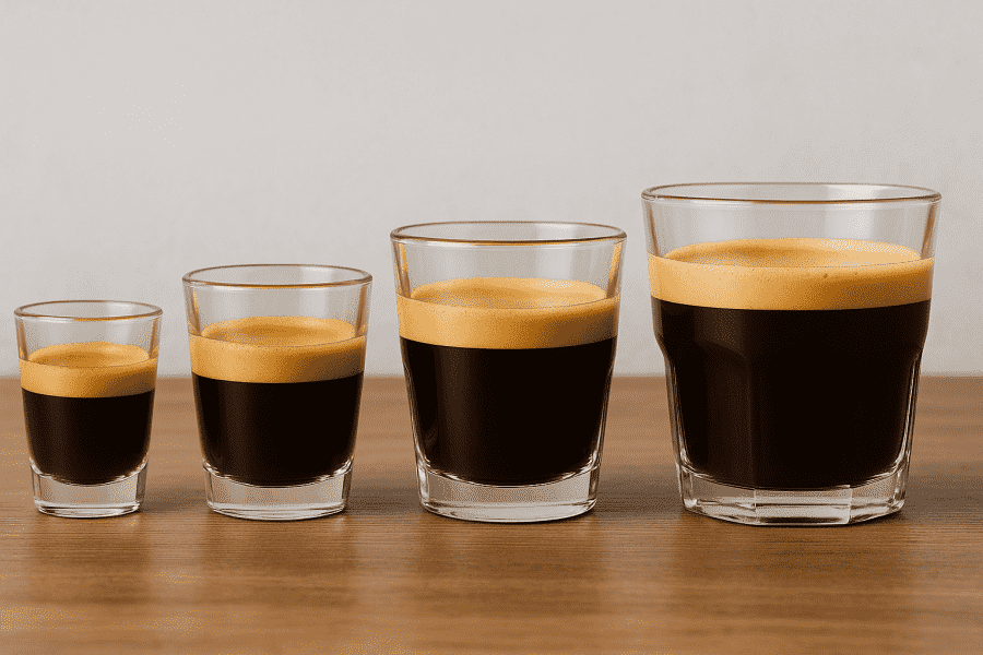 Wie viel ml hat ein Espresso