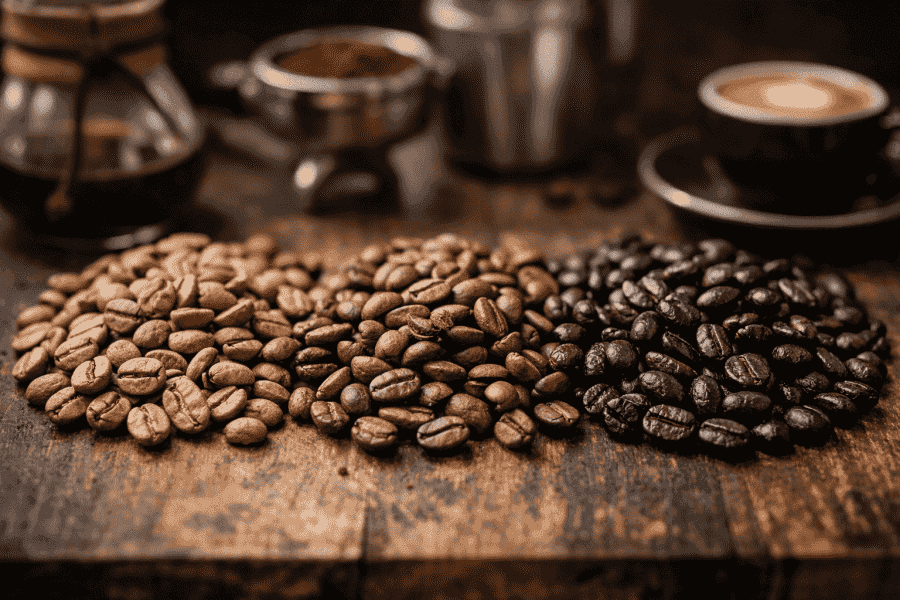 Was ist der Unterschied zwischen Light, Medium und Dark Roast?