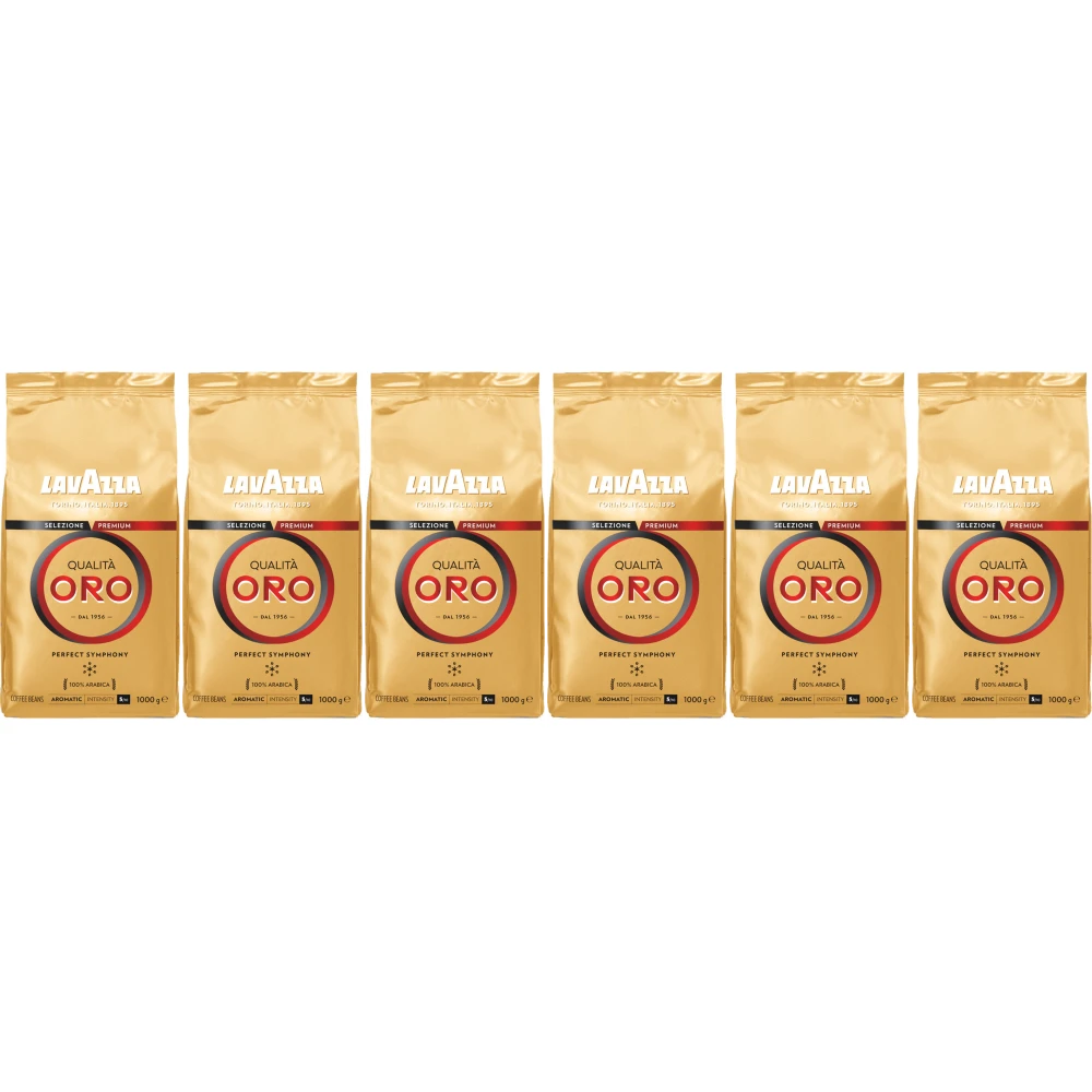 Lavazza Qualità Oro - Kaffeebohnen - 6 x 1 Kilo