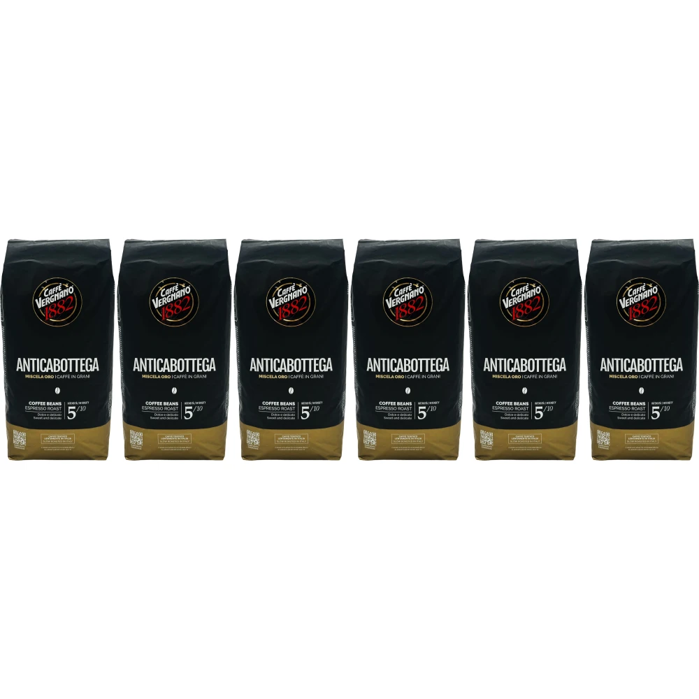 Caffè Vergnano 1882 Antica Bottega - Kaffeebohnen - 6 x 1 Kilo