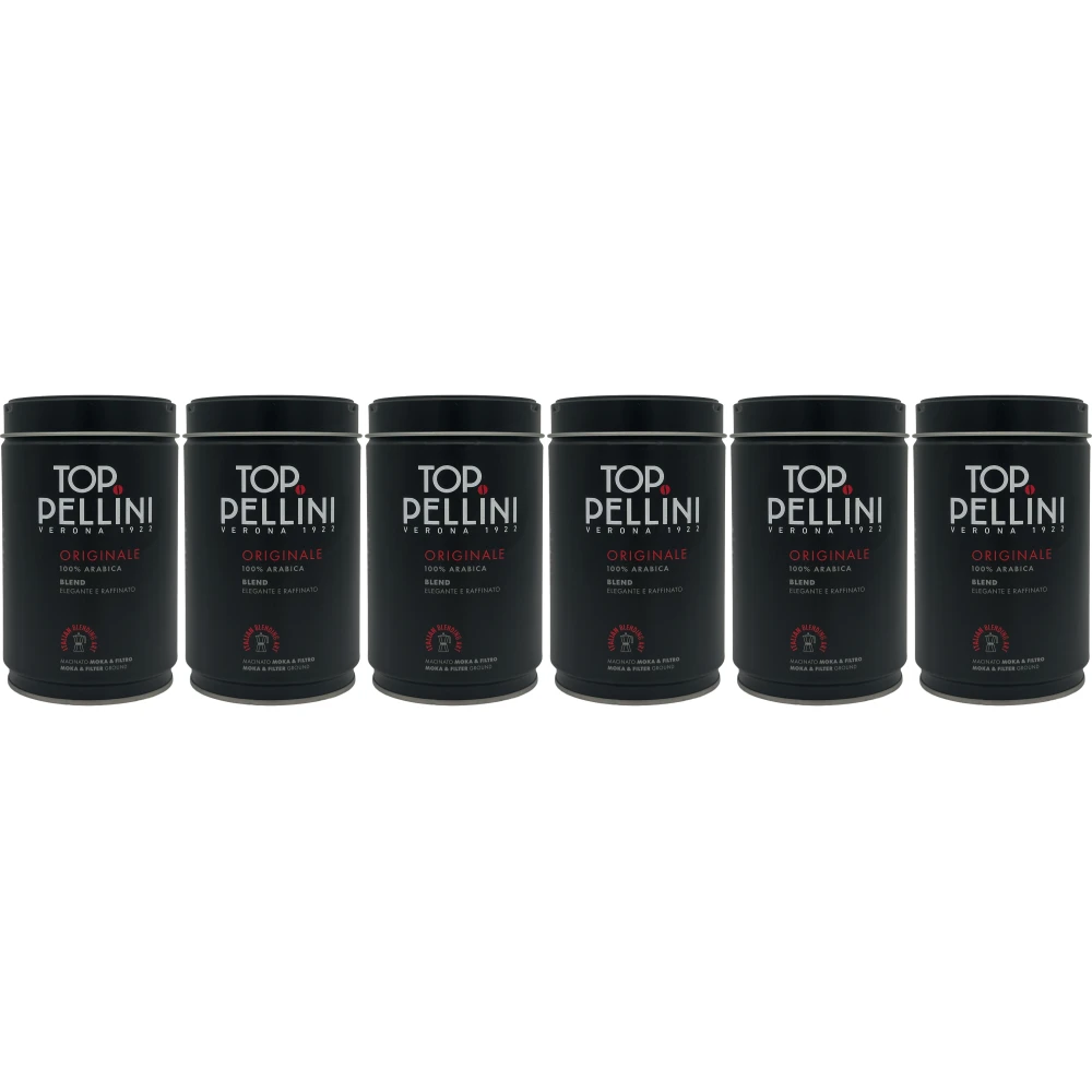 Pellini Top - Gemahlener Kaffee in Dosen - 6 x 250g
