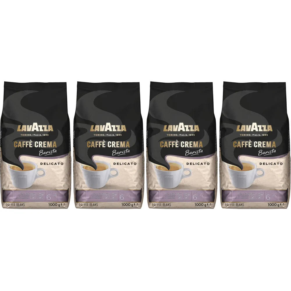 Lavazza Caffè Crema Barista Delicato - Kaffeebohnen - 4 x 1 Kilo