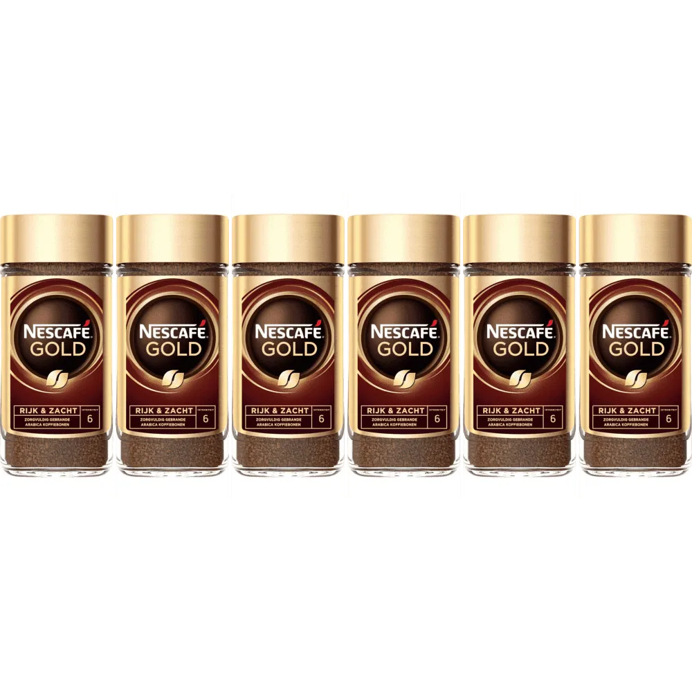 Nescafé Gold - Instantkaffee - 6 x 200 Gramm