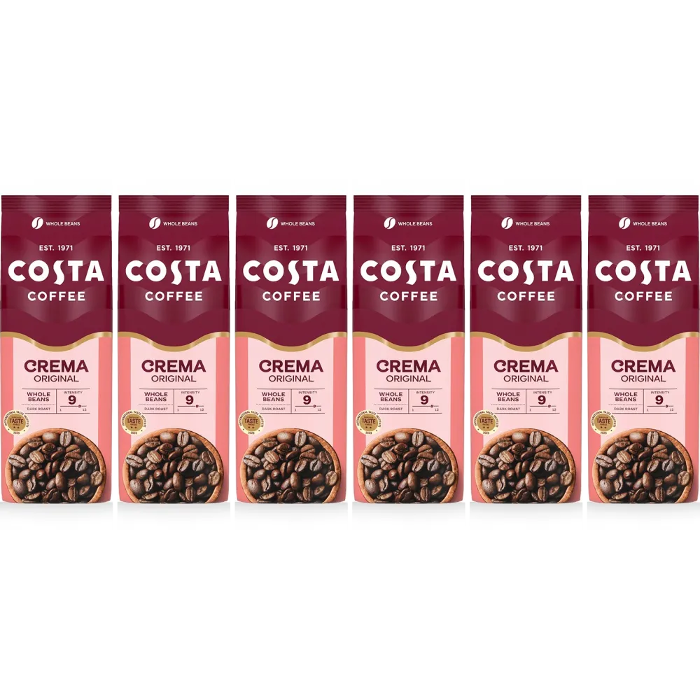Costa Coffee Caffè Crema Original Blend - Kaffeebohnen - 6 x 1 Kilo