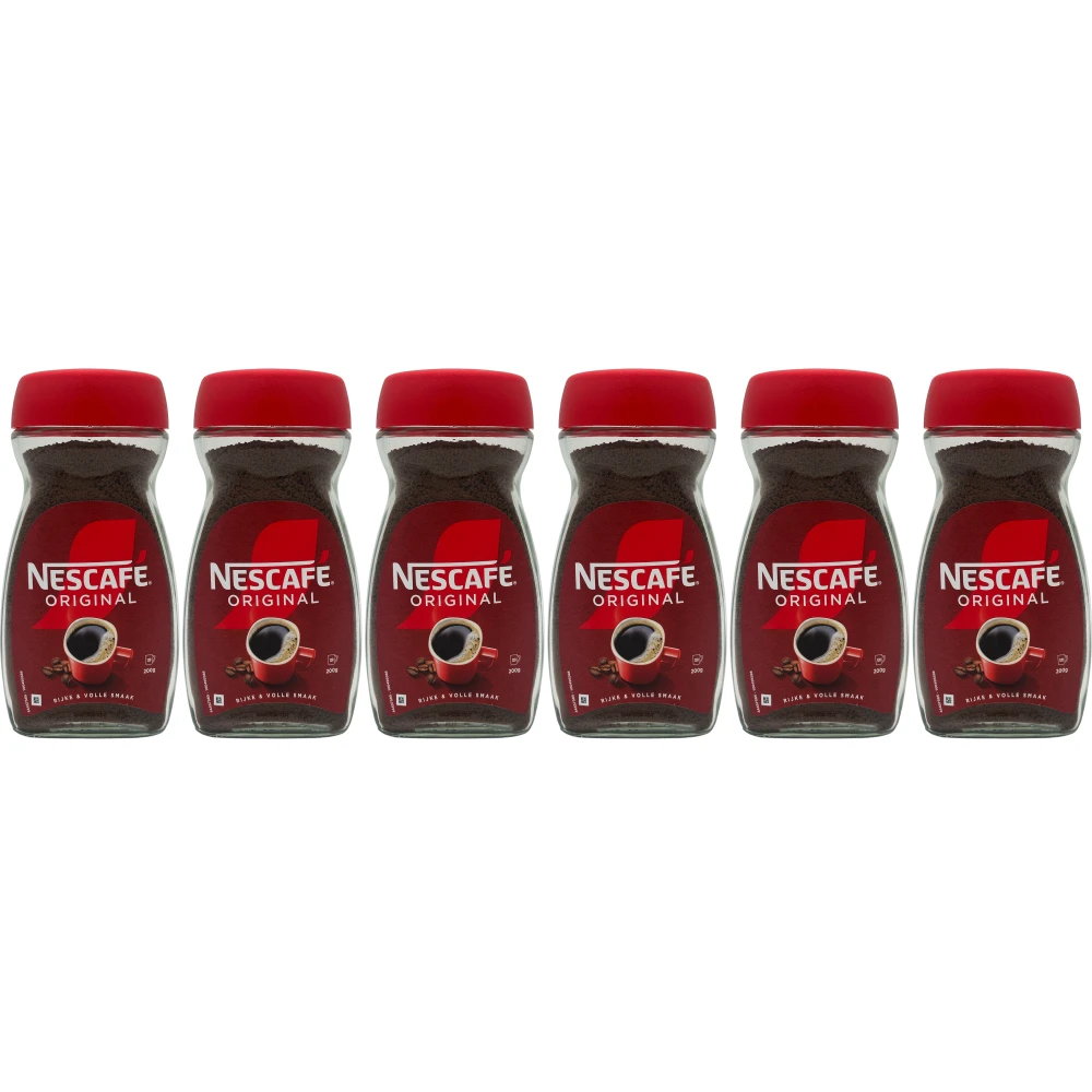 Nescafé Original - löslicher Kaffee - 6 x 200 Gramm