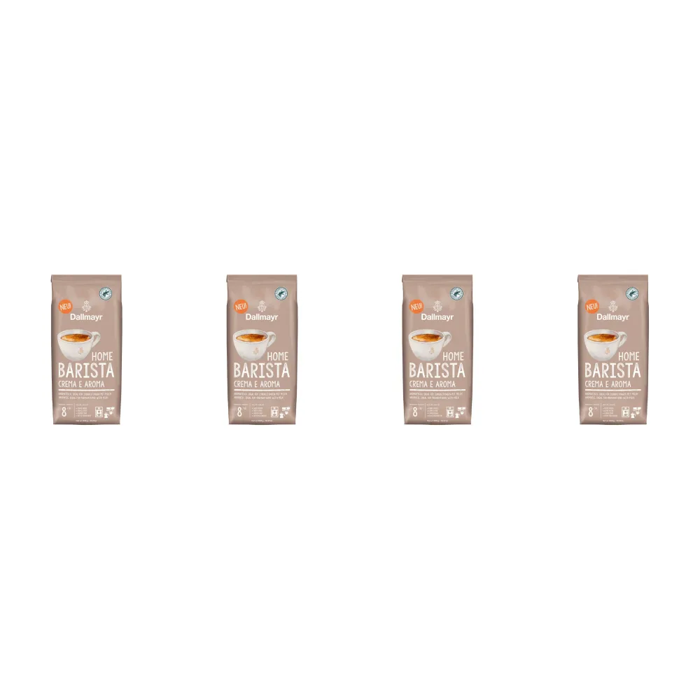 Dallmayr Home Barista Caffè Crema e Aroma - Kaffeebohnen - 4 x 1 Kilo