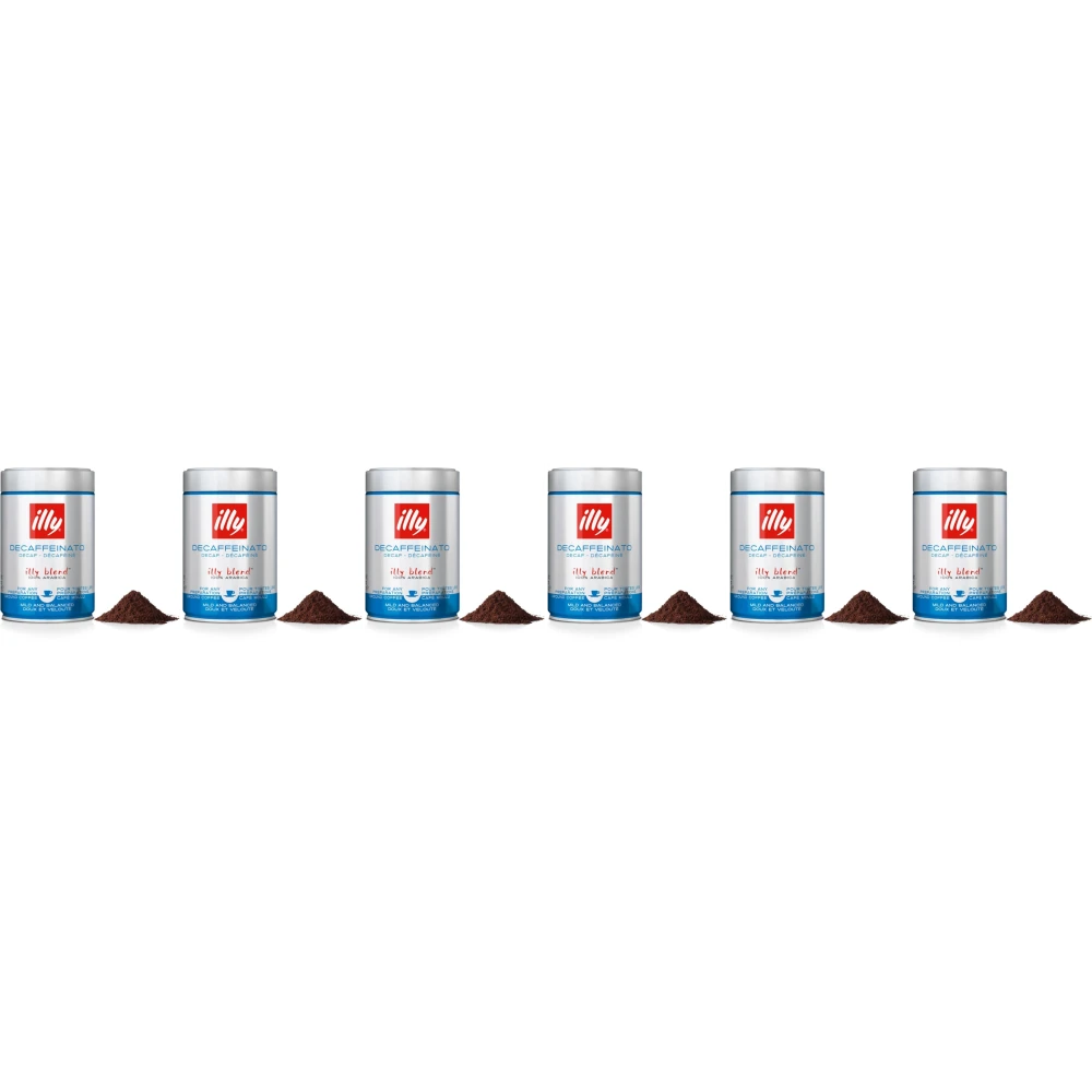 Illy Decaffeinato - gemahlener Kaffee - 6 x 250 Gramm
