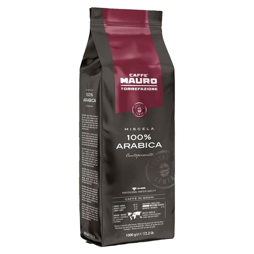 Caffè Mauro 100% Arabica Centopercento - Kaffeebohnen - 6 x 1 Kilo