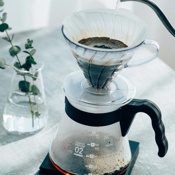 Hario V60 - Kaffeefilter, Kaffeekanne, Kaffeefilter & Messlöffel - Komplettset