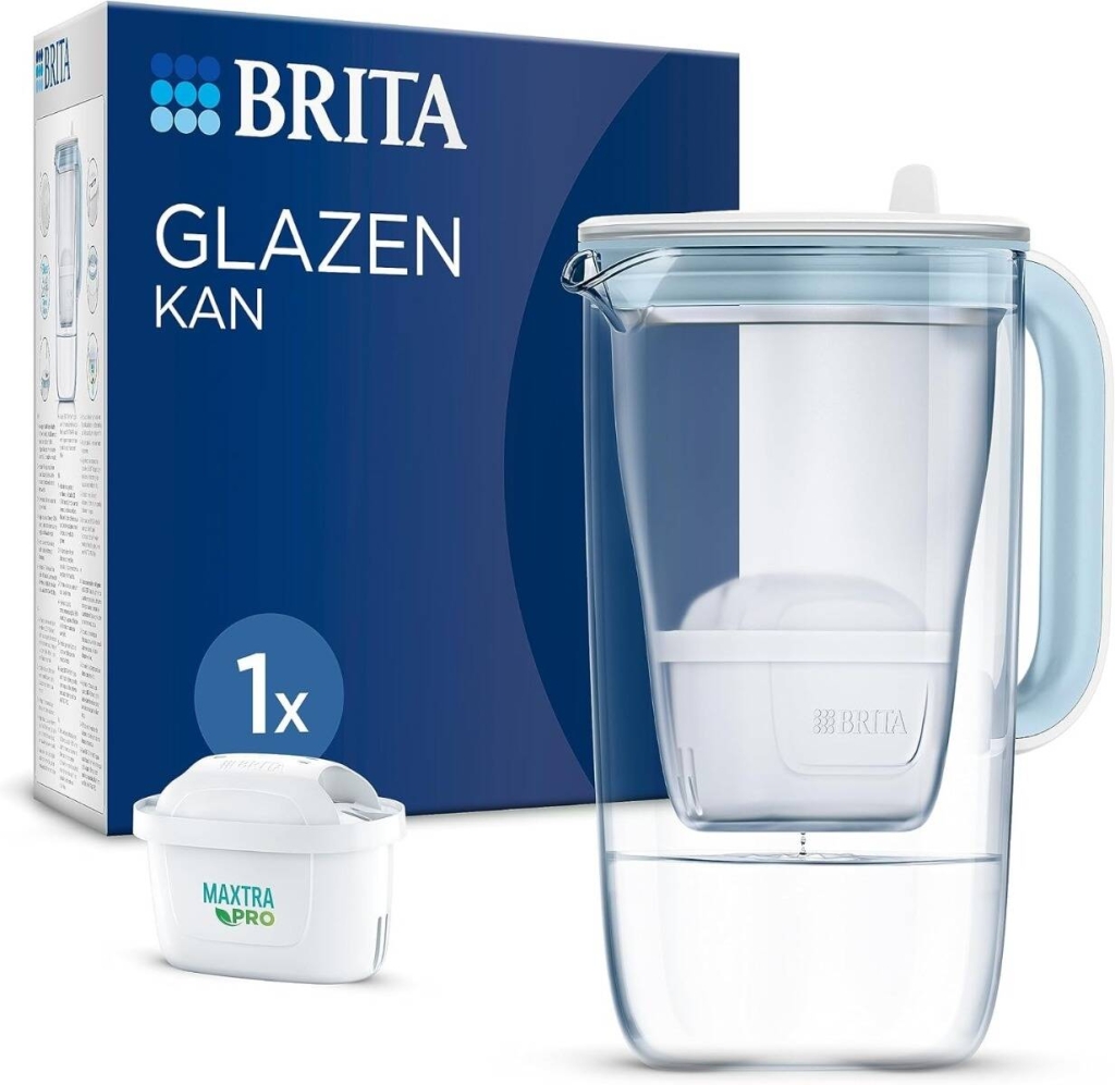 Brita - Glas Wasserfilterkanne + 1 Maxtra Filterkartusche 1ST