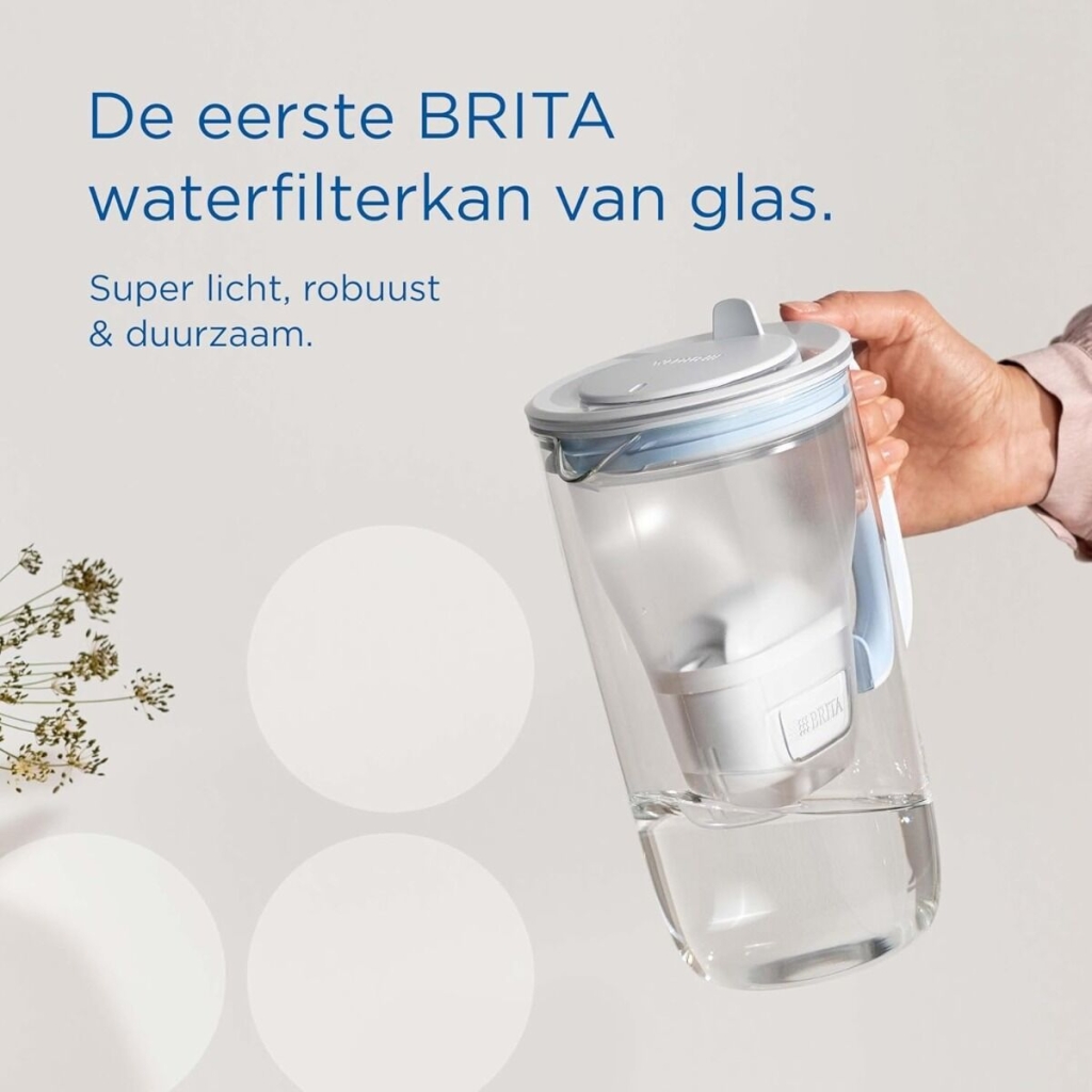 Brita - Glas Wasserfilterkanne + 1 Maxtra Filterkartusche 1ST