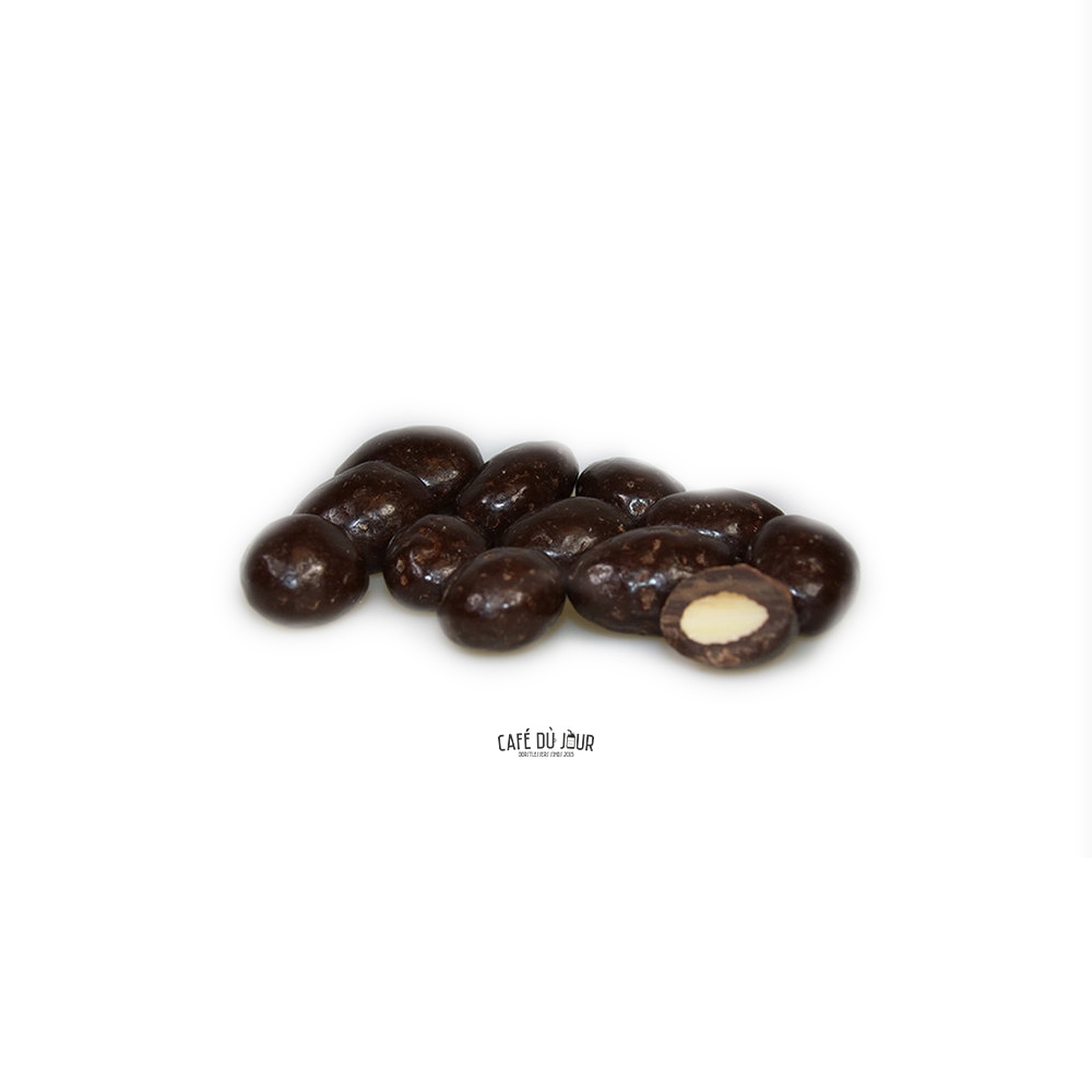 Mandeln in Zartbitterschokolade 250 Gramm