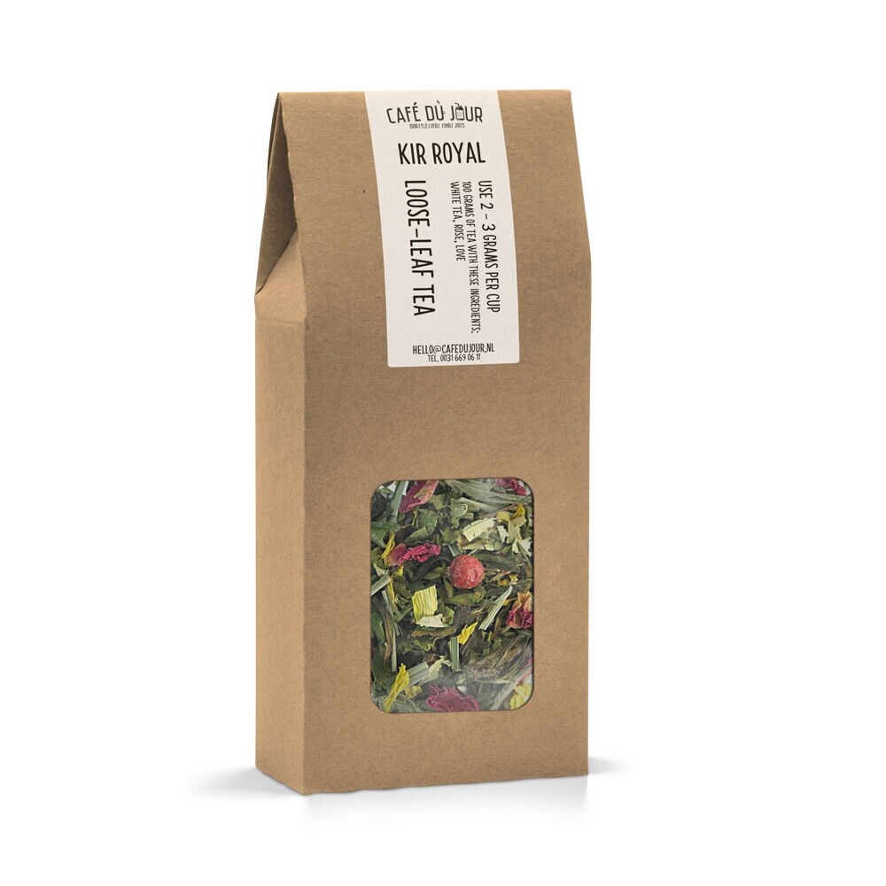 Kir Royal – Weißer Tee 100 Gramm – Café du Jour loser Tee
