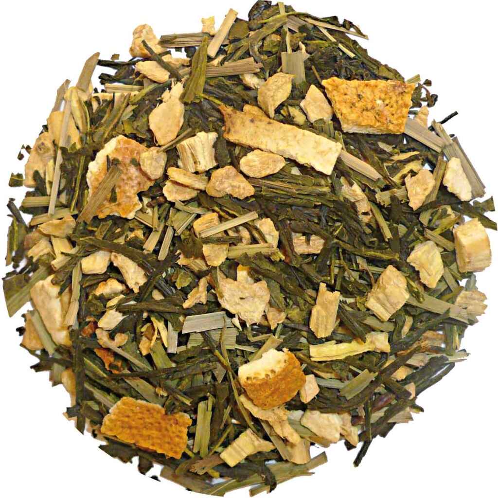 Orange Ingwer Sencha - Grüner Tee 100 Gramm - Café du Jour loser Tee
