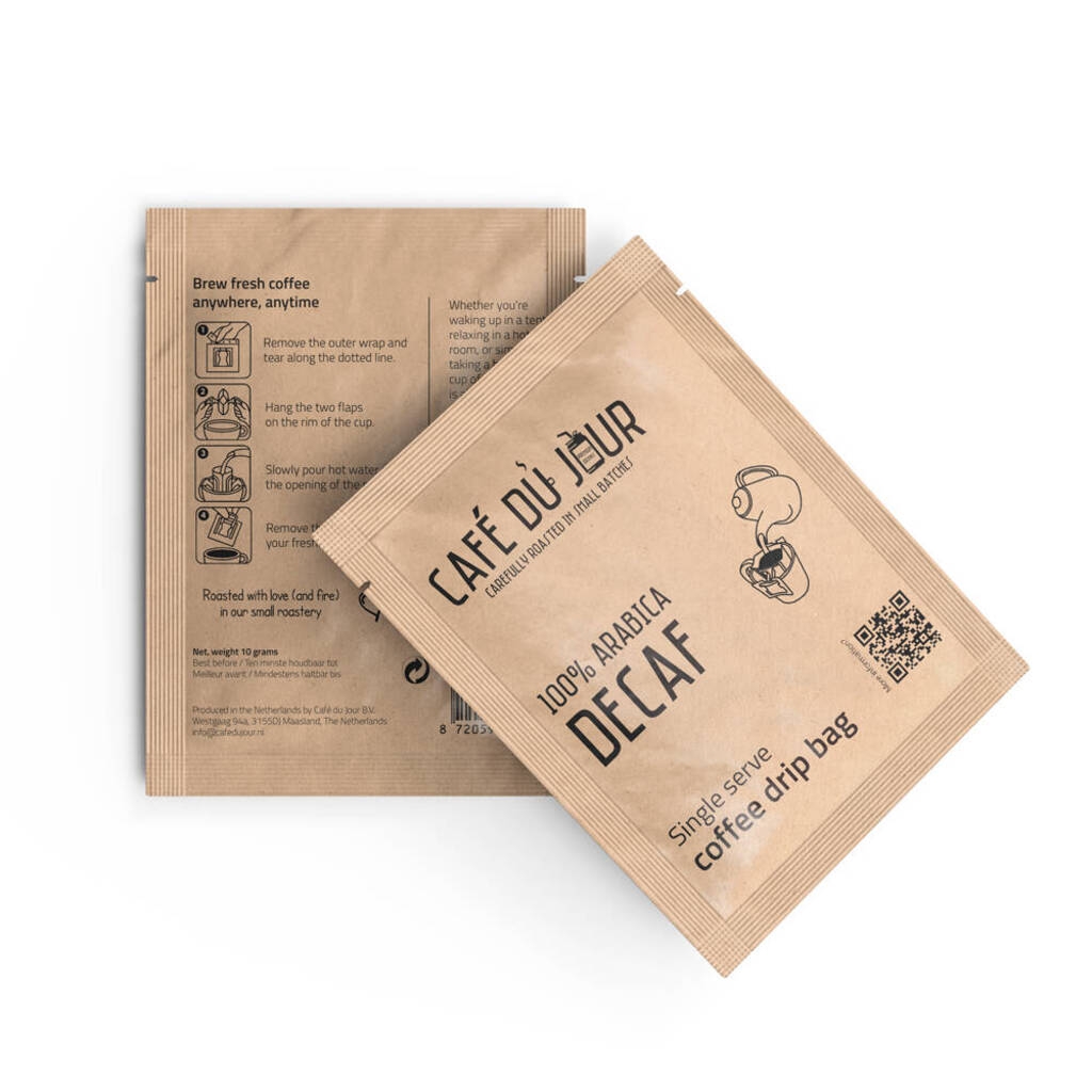 100 % Arabica entkoffeiniert – Single-Serve Kaffee-Drip-Bag