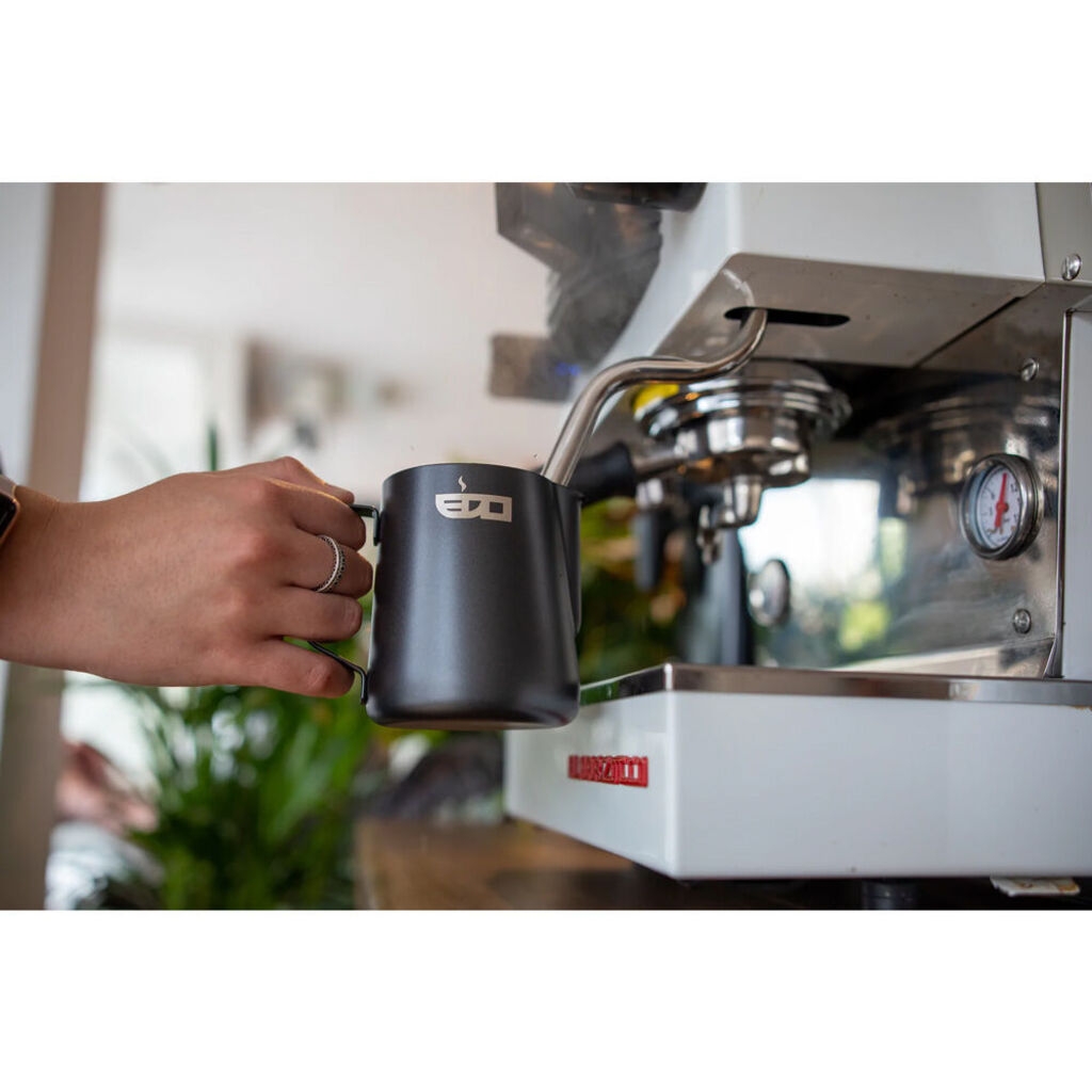 Milchkännchen – Edelstahl matt schwarz – 350 ml