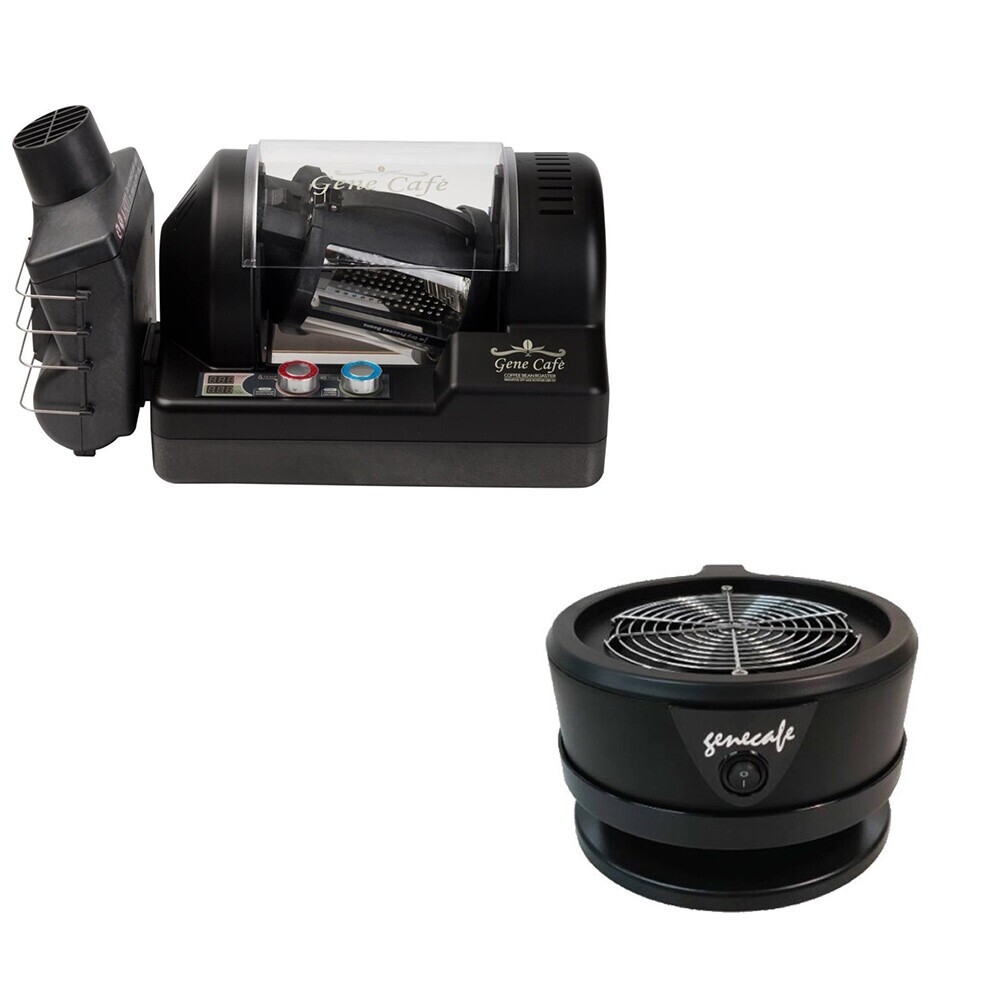 Gene Café CBR101 Kaffeeröster (schwarz) professionelles Starterpaket inkl. Kühler