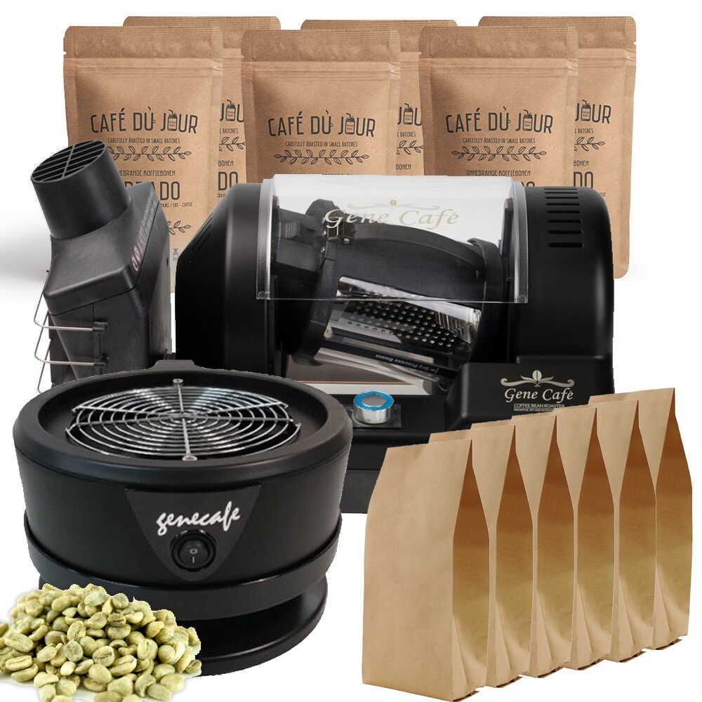 Gene Café CBR101 Kaffeeröster (schwarz) Profi-Starterpaket inkl. Kühler