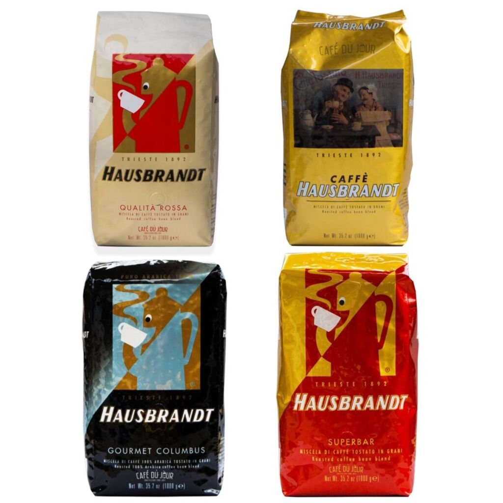 Hausbrandt Kaffeebohnen Probierpaket 4 x 1 kg