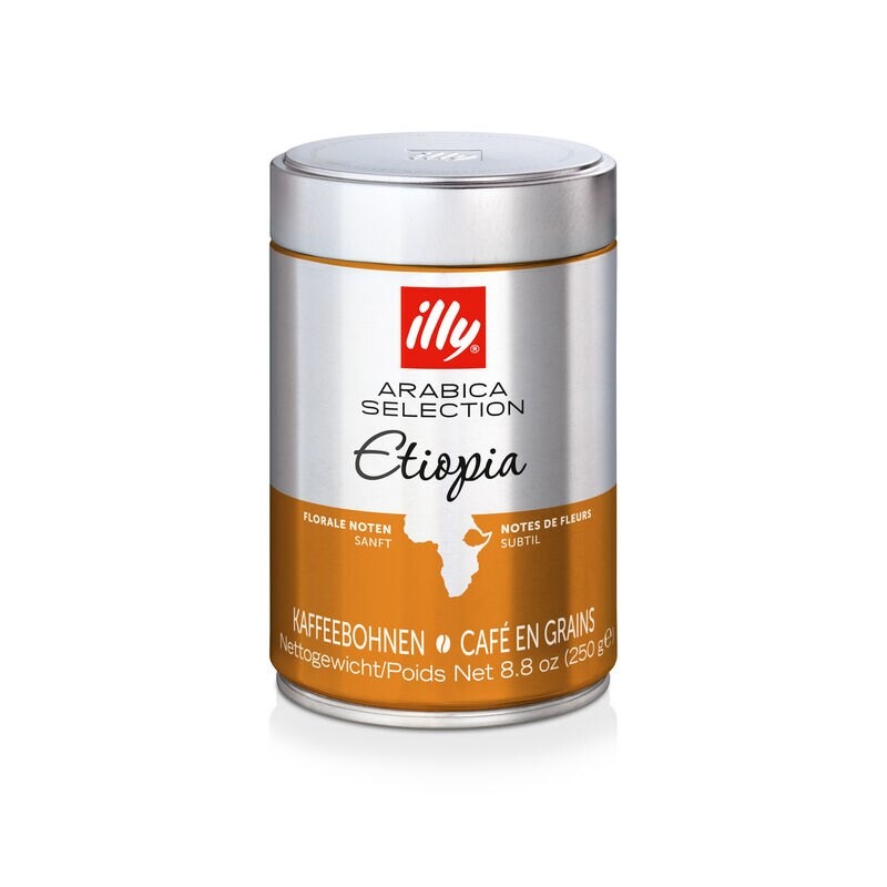 Illy Monoarabica Äthiopien Kaffeebohnen 250 Gramm