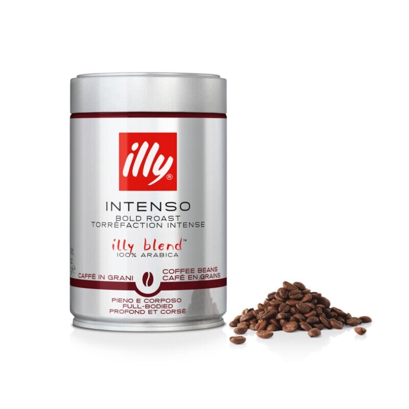 illy Intenso – Dunkle Röstung Schwarz – Kaffeebohnen 250 Gramm