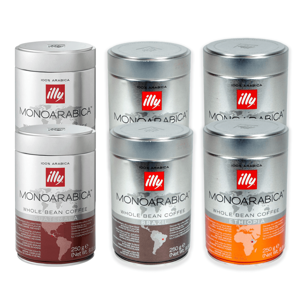 Illy Monoarabica Probierpaket 6 x 250 Gramm