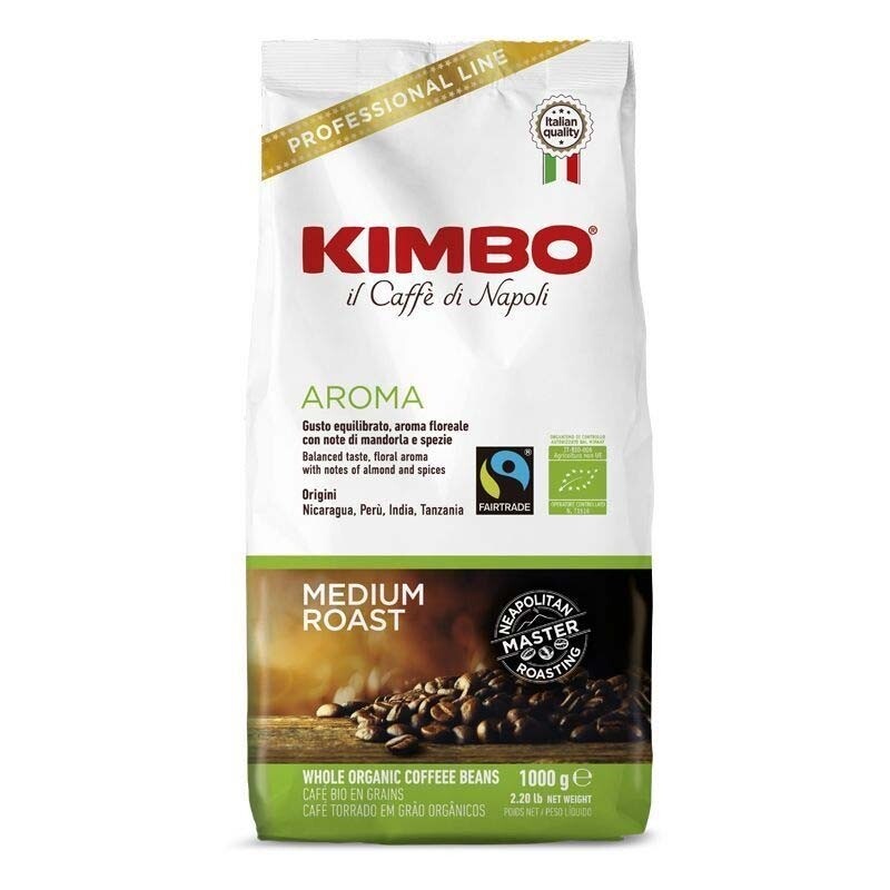 Kimbo Aroma Bio – Kaffeebohnen – 1 Kilo
