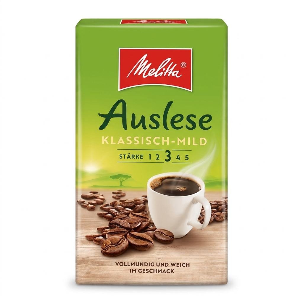 Melitta Auslese Klassisch Mild - gemahlener Kaffee - 500 Gramm
