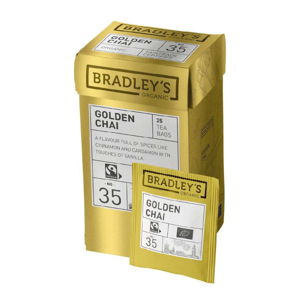Golden Chai No.35 - Bio & Fairtrade - Bradley's - 25 Teebeutel