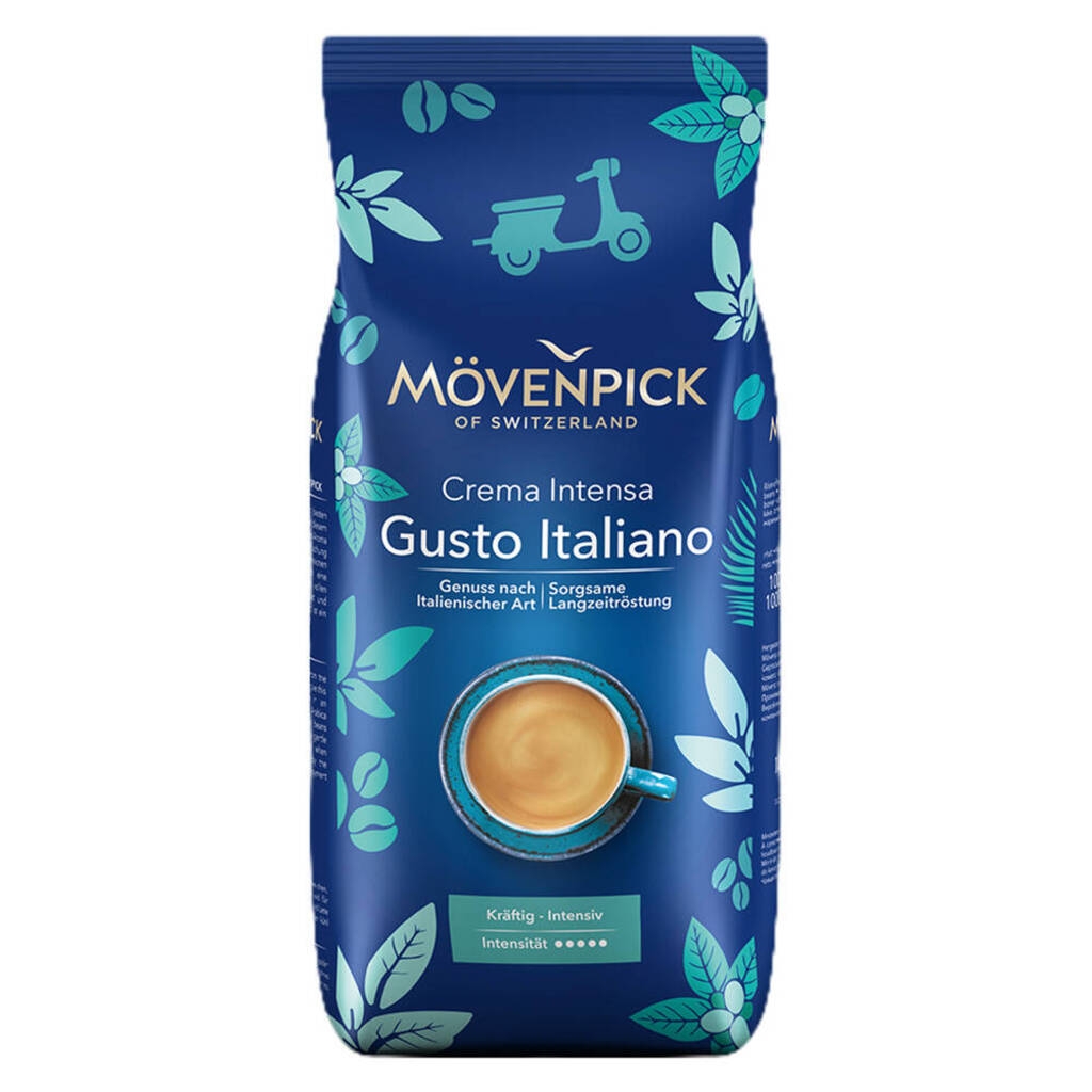 Mövenpick Crema Intensa Gusto Italiano – Kaffeebohnen – 1 Kilo
