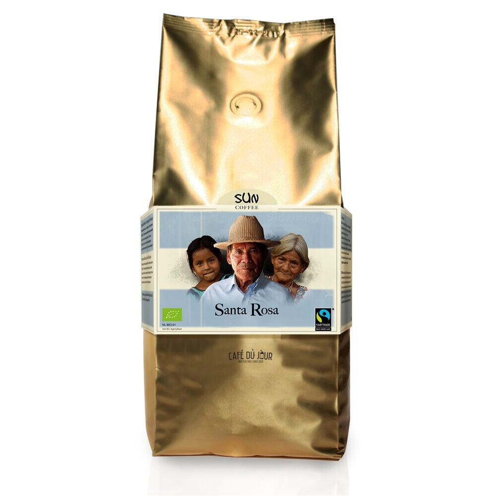 SUN Dark Roast Santa Rosa Bio-Fairtrade-Kaffeebohnen 1 Kilo