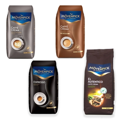 Mövenpick Probierpaket - Kaffeebohnen - 4 x 1 Kilo