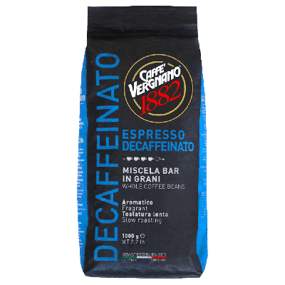 Caffè Vergnano 1882 Decaffeinato Espresso - Kaffeebohnen - 1 Kilo