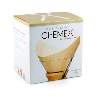 Chemex Kaffeefilter - FSU-100 Gebondet (gefaltet) & natur - 100 Stück