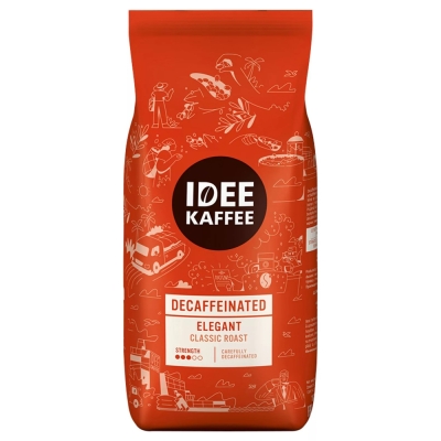 IDEE Kaffee Elegant Entkoffeiniert - Kaffeebohnen - 1 Kilo