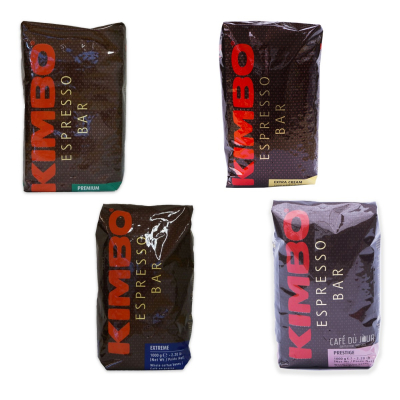 Kimbo Probierpaket - Kaffeebohnen - 4 x 1 Kilo