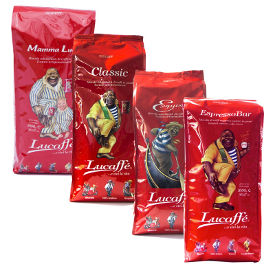 Probierpaket Lucaffé - Kaffeebohnen - 4 x 1 Kilo