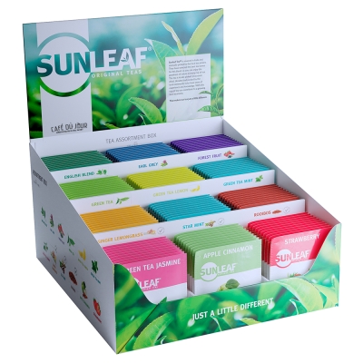 Sortiertes Display - Sunleaf - 12 x 10 Teebeutel