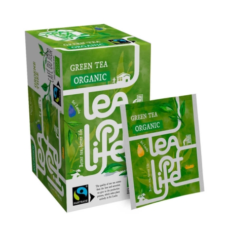 Grüner Tee - Bio & Fairtrade - Tee des Lebens - 25 Teebeutel