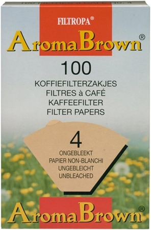 Filtropa Aroma Brown - Kaffeefilter Größe 4 - 100 Stück