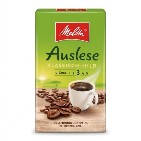 Melitta Auslese Klassisch Mild - gemahlener Kaffee - 500 Gramm