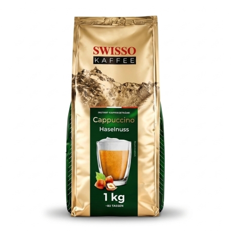 Swisso Kaffee Cappuccino Haselnuss - Instant-Cappuccino - 1 Kilo