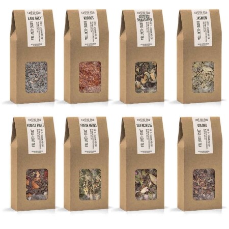 Café du Jour frischer loser Tee - Gesamtpaket - 8 x 100 Gramm