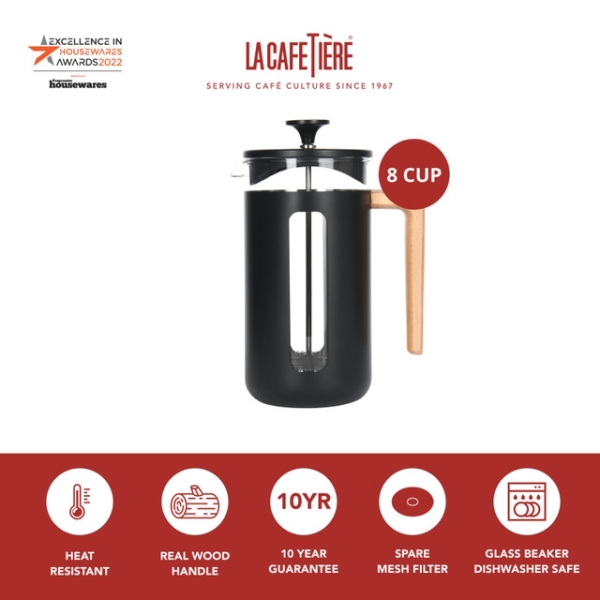 La Cafetière - Pisa Cafetiere Schwarz - 8 Tassen