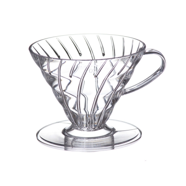 Hario V60 dripper plastic transparant maat 02