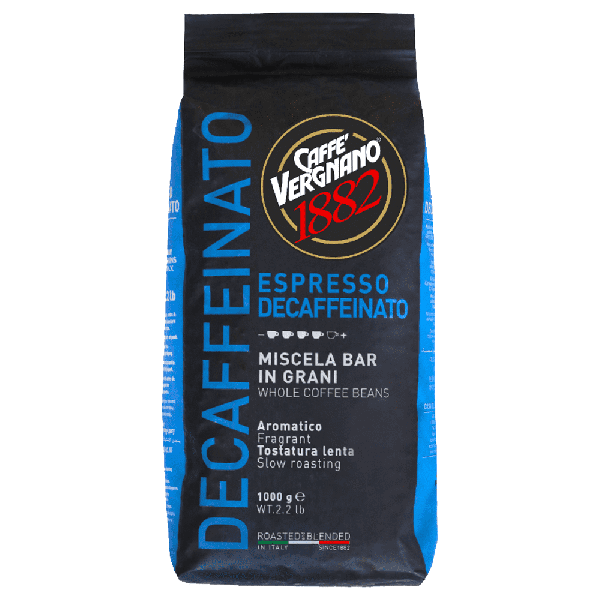 Caffè Vergnano 1882 Espresso Decaffeinato - koffiebonen - 1 kilo