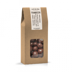 Himbeeren - dunkle Schokolade - 250 Gramm
