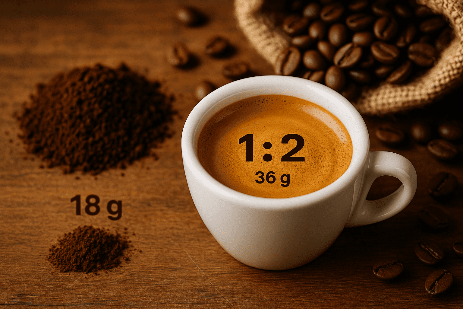 bestes Verhältnis von Kaffee zu Wasser für einen Espresso